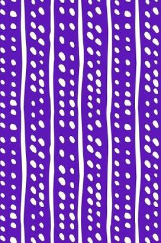 Cover of Journal Notebook White Lines and Spots Pattern 5