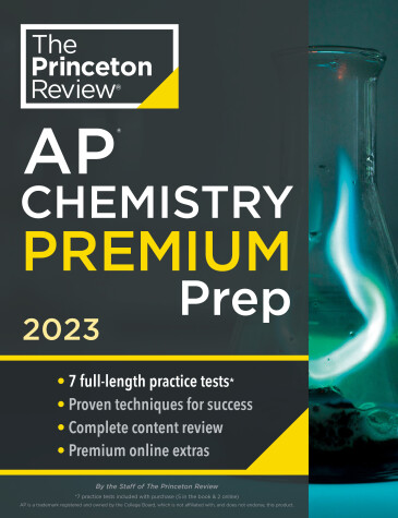 Book cover for Princeton Review AP Chemistry Premium Prep, 2023