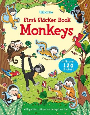 Book cover for First Sticker Book Monkeys