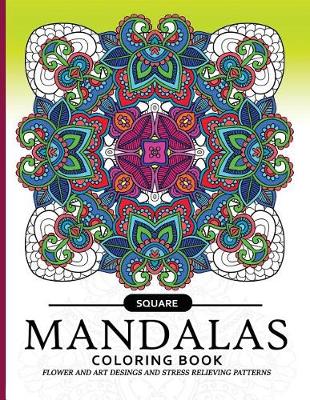 Book cover for Square Mandala Coloring Book