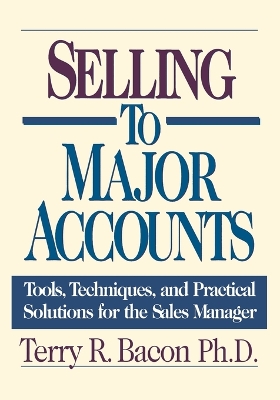 Book cover for Selling to Major Accounts