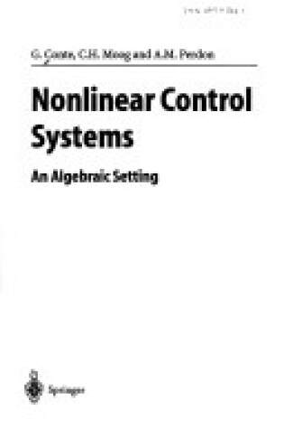 Cover of Nonlinear Control Systems