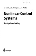 Book cover for Nonlinear Control Systems