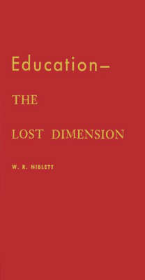 Book cover for Education, the Lost Dimension