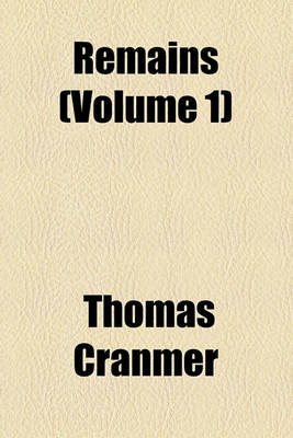 Book cover for Remains (Volume 1)