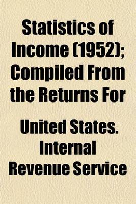 Book cover for Statistics of Income (1952); Compiled from the Returns for