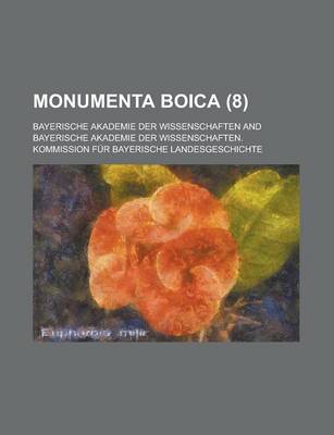 Book cover for Monumenta Boica (8)
