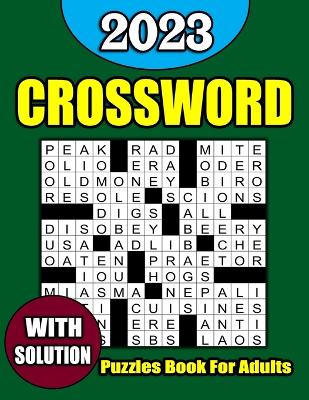 Cover of Crossword Puzzle Book For Adults With Solution