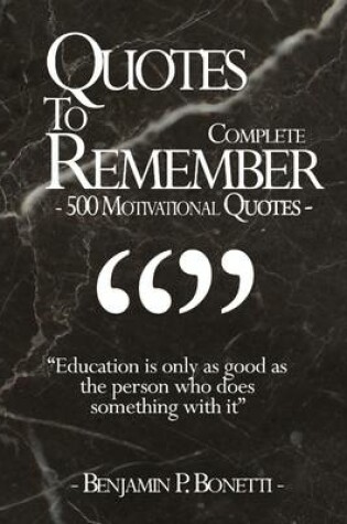 Cover of Quotes To Remember - Complete