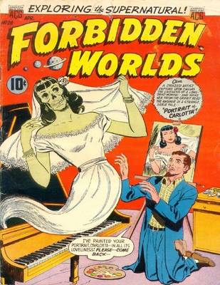 Book cover for Forbidden Worlds Number 28 Horror Comic Book