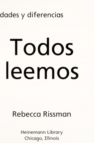 Cover of Todos Leemos