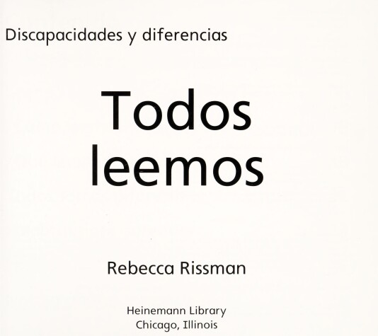 Book cover for Todos Leemos