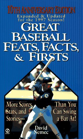 Book cover for Great Baseball Feats, Facts and Firsts