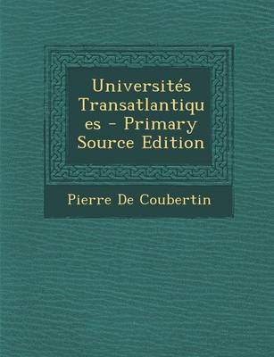 Book cover for Universites Transatlantiques