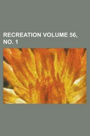 Cover of Recreation Volume 56, No. 1