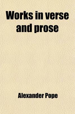 Book cover for Works in Verse and Prose (Volume 8)