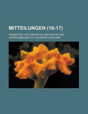 Book cover for Mitteilungen (16-17 )