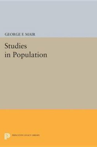 Cover of Studies in Population