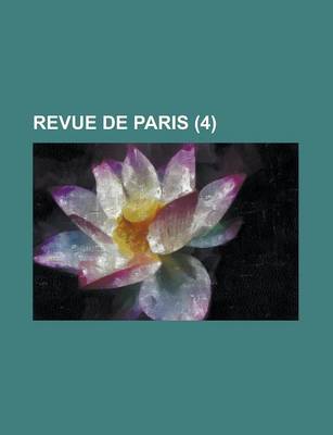 Book cover for Revue de Paris (4)