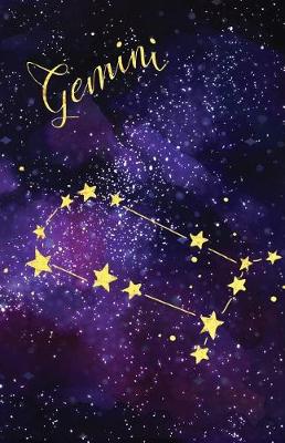 Cover of Journal Notebook Zodiac Sign Gemini Constellation