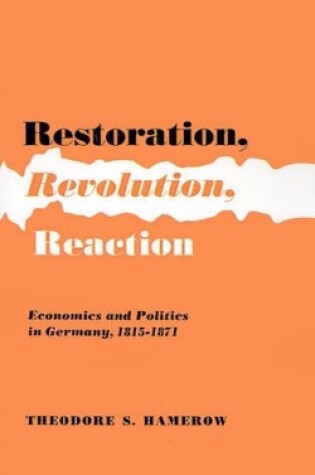 Cover of Restoration, Revolution, Reaction