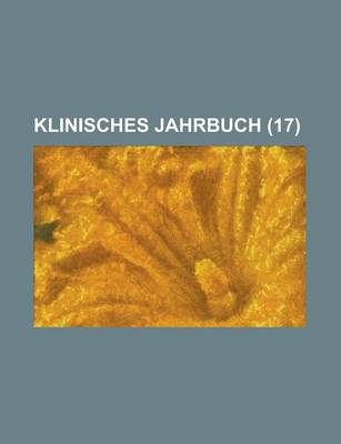 Book cover for Klinisches Jahrbuch (17 )