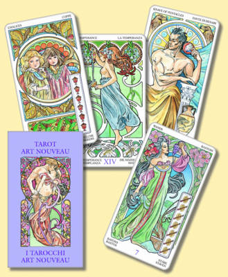 Book cover for Art Nouveau Tarot Minature