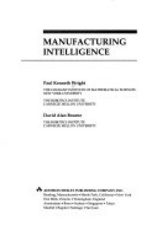 Cover of Manufacturing Intelligence