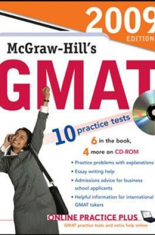Cover of McGraw-Hill's GMAT with CD-ROM, 2009 Edition