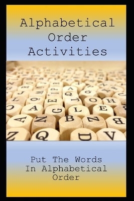 Book cover for Alphabetical Order Activities