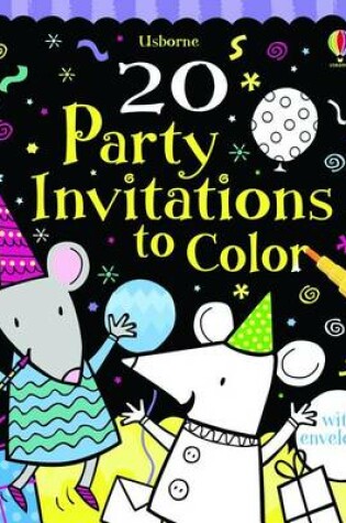 Cover of 20 Party Invitations to Color