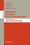 Book cover for Advances in Biometric Person Authentication