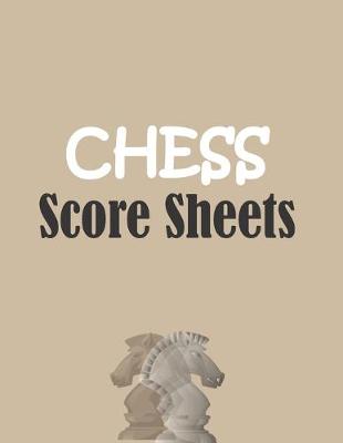 Book cover for Chess score sheets