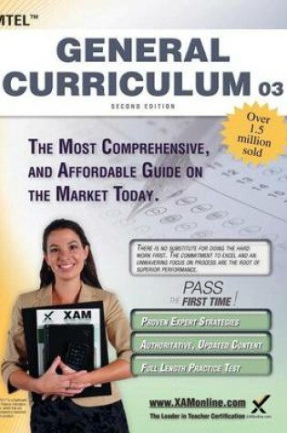 Cover of MTEL General Curriculum 03 Teacher Certification Study Guide Test Prep