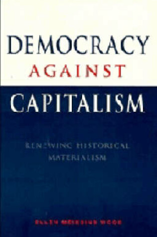 Cover of Democracy against Capitalism