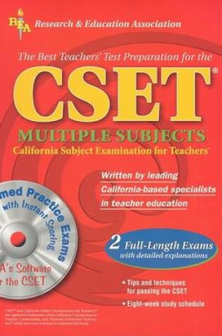 Cover of Cset Multiple Subjects W/CD-ROM (Rea) - The Best Test Preparation