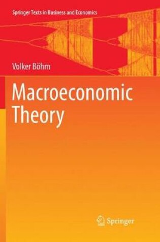 Cover of Macroeconomic Theory