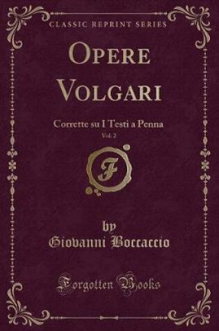 Cover of Opere Volgari, Vol. 2