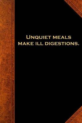 Book cover for 2019 Weekly Planner Shakespeare Quote Unquiet Meals Make Ill Digestions 134 Page