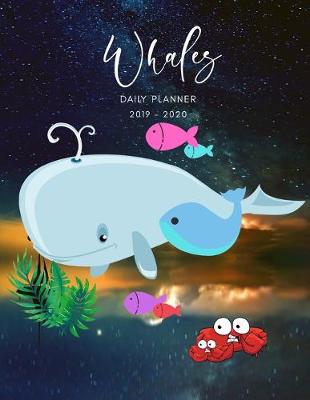 Book cover for 2019 2020 15 Months Whales Daily Planner