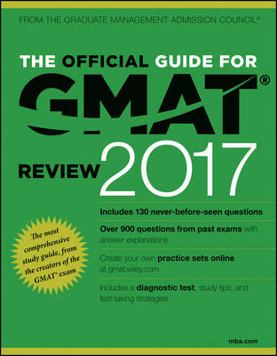 Cover of The Official Guide for GMAT Review 2017 with Online Question Bank and Exclusive Video