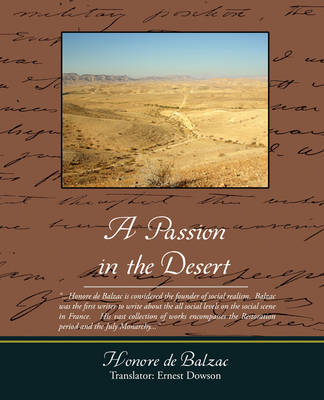 Cover of A Passion in the Desert