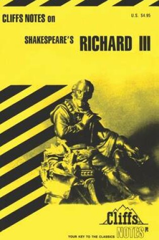 Cover of Cliffsnotes on Shakespeare's Richard III