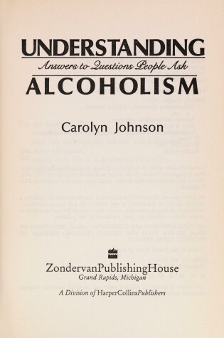 Cover of Understanding Alcoholism