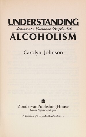 Book cover for Understanding Alcoholism