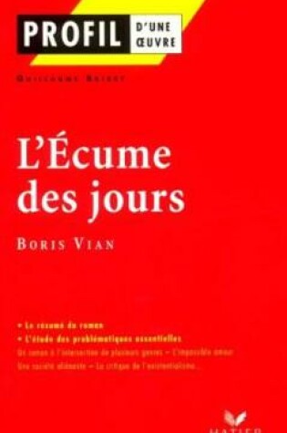 Cover of Profil d'une oeuvre