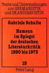 Book cover for Hamsun Im Spiegel Der Deutschen Literaturkritik, . 1890 Bis 1975