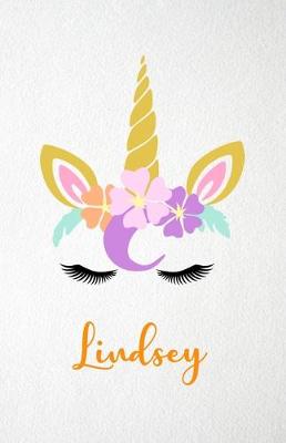 Book cover for Lindsey A5 Lined Notebook 110 Pages