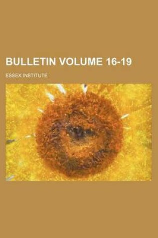 Cover of Bulletin Volume 16-19