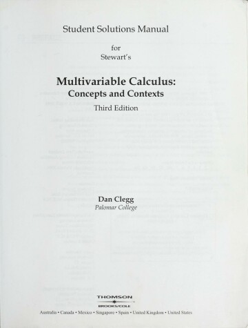 Book cover for SSM Multivariable Calc 3e